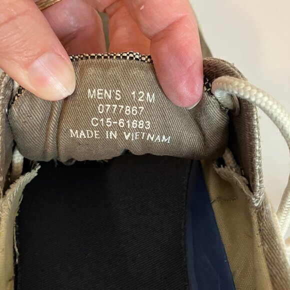 Sperry Top Sider Mens 2 Eyed Brown Washed Slip On/tie Boat Shoes Size 12 M. - Picture 10 of 11